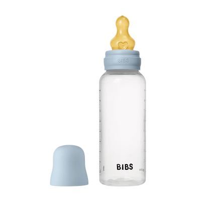 BIBS Dummies - Baby Bottle 270ml Latex | Baby Blue Mealtime BIBS Dummies 