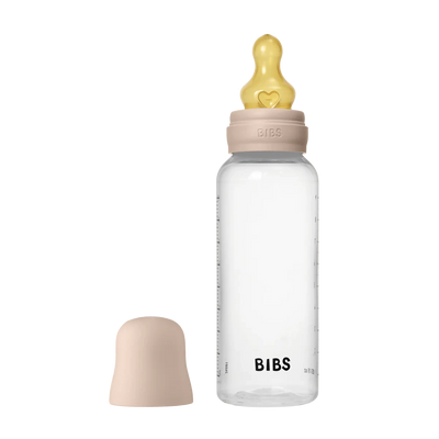 BIBS Dummies - Baby Bottle 270ml Latex | Blush Mealtime BIBS Dummies 