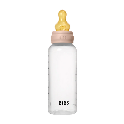 BIBS Dummies - Baby Bottle 270ml Latex | Blush Mealtime BIBS Dummies 