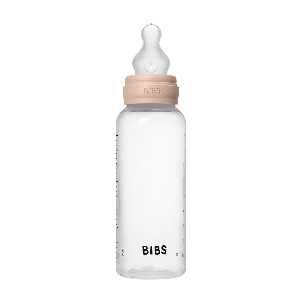 BIBS Dummies - Baby Bottle 270ml Latex | Blush Mealtime BIBS Dummies 