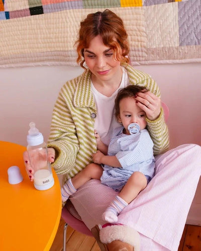 BIBS Dummies - Baby Bottle 270ml Silicone | Baby Blue Mealtime BIBS Dummies 