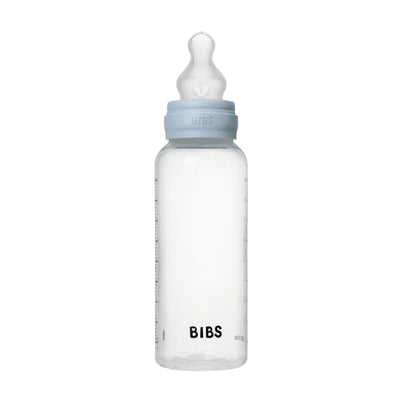 BIBS Dummies - Baby Bottle 270ml Silicone | Baby Blue Mealtime BIBS Dummies 