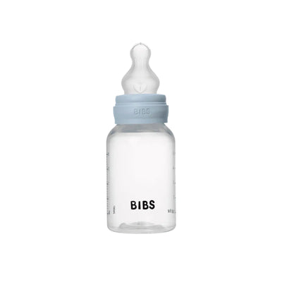 BIBS Dummies - Baby Bottle Complete Set 150ml Silicone | Baby Blue Mealtime BIBS Dummies 
