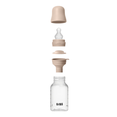 BIBS Dummies - Baby Bottle Complete Set 150ml Silicone | Blush Mealtime BIBS Dummies 