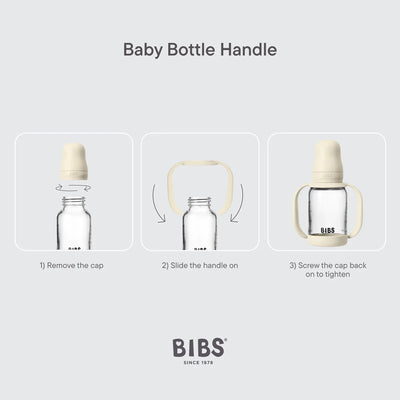 BIBS Dummies - Baby Bottle Handle | Blush Mealtime BIBS Dummies 