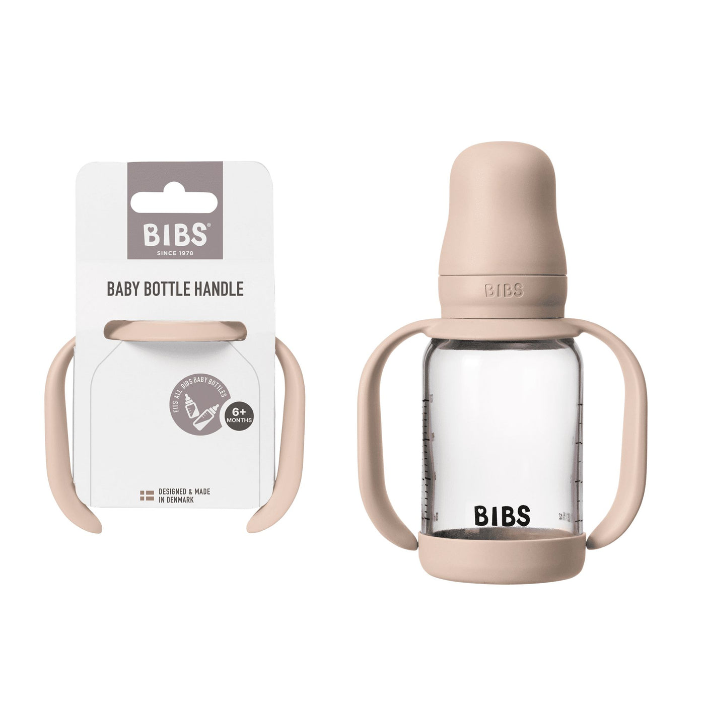 BIBS Dummies - Baby Bottle Handle | Blush Mealtime BIBS Dummies 