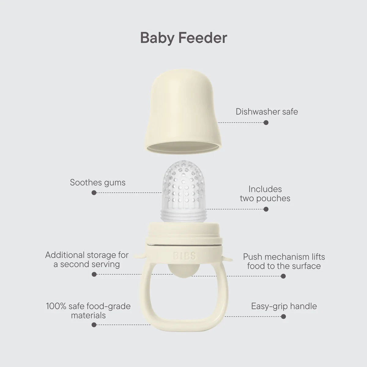 BIBS Dummies - Baby Feeder | Blush Mealtime BIBS Dummies 