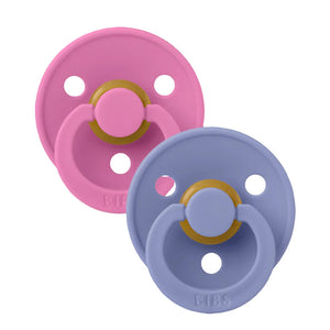 BIBS Dummies - Round 2 Pk Bubblegum/Peri