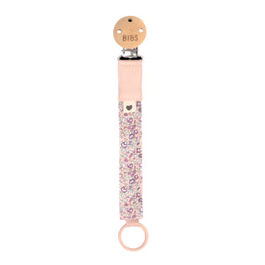 BIBS Dummies - Liberty Pacifier Clip Eloise/Blush