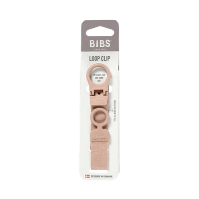 BIBS Dummies - Pacifier Clip Loop | Blush Dummy Clip BIBS Dummies 