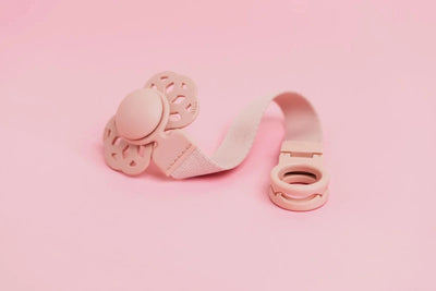 BIBS Dummies - Pacifier Clip Loop | Blush Dummy Clip BIBS Dummies 