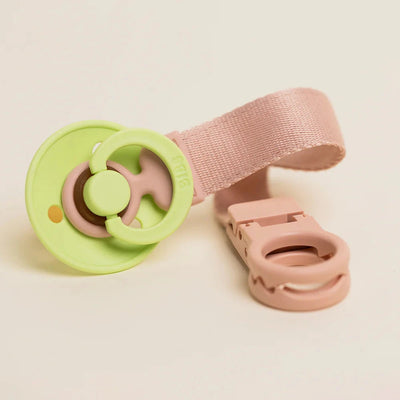 BIBS Dummies - Pacifier Clip Loop | Blush Dummy Clip BIBS Dummies 