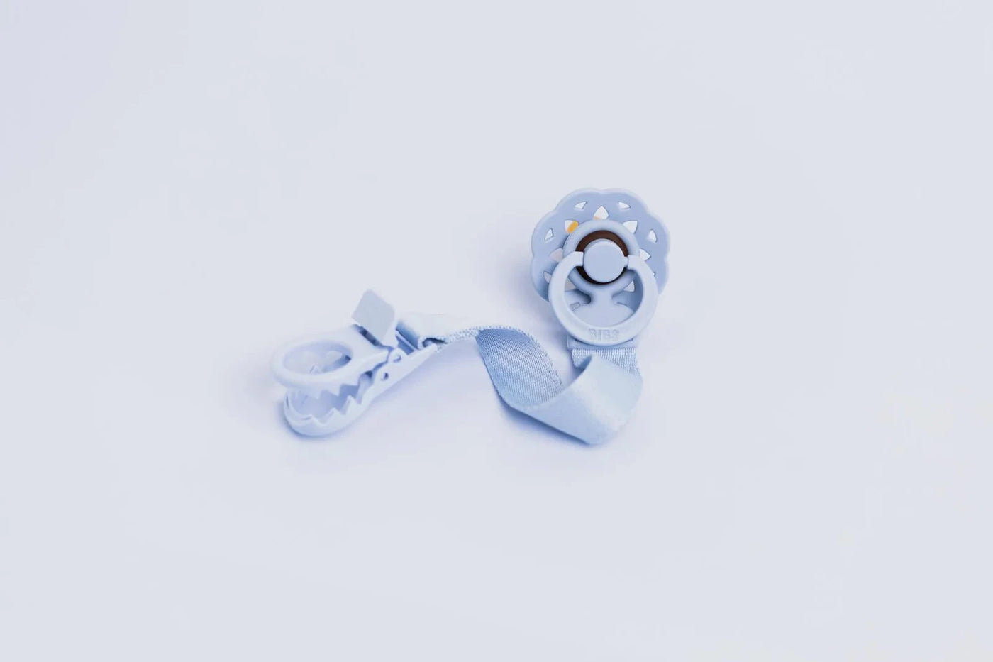 BIBS Dummies - Pacifier Clip Loop | Dusty Blue Dummy Clip BIBS Dummies 