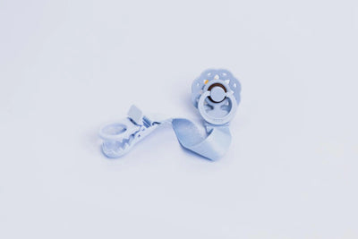 BIBS Dummies - Pacifier Clip Loop | Dusty Blue Dummy Clip BIBS Dummies 