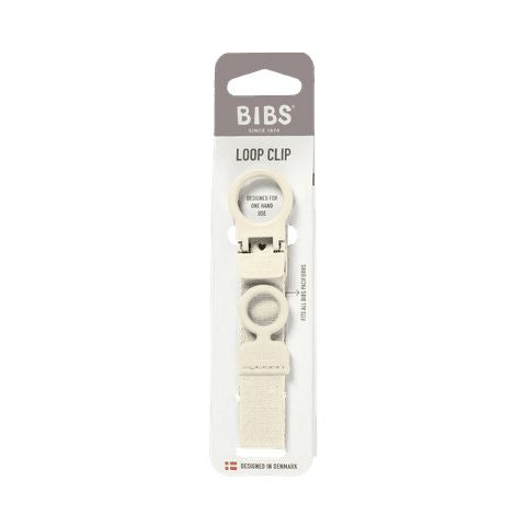 BIBS Dummies - Pacifier Clip Loop | Ivory Dummy Clip BIBS Dummies 