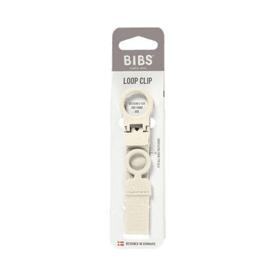 BIBS Dummies - Pacifier Clip Loop | Ivory Dummy Clip BIBS Dummies 