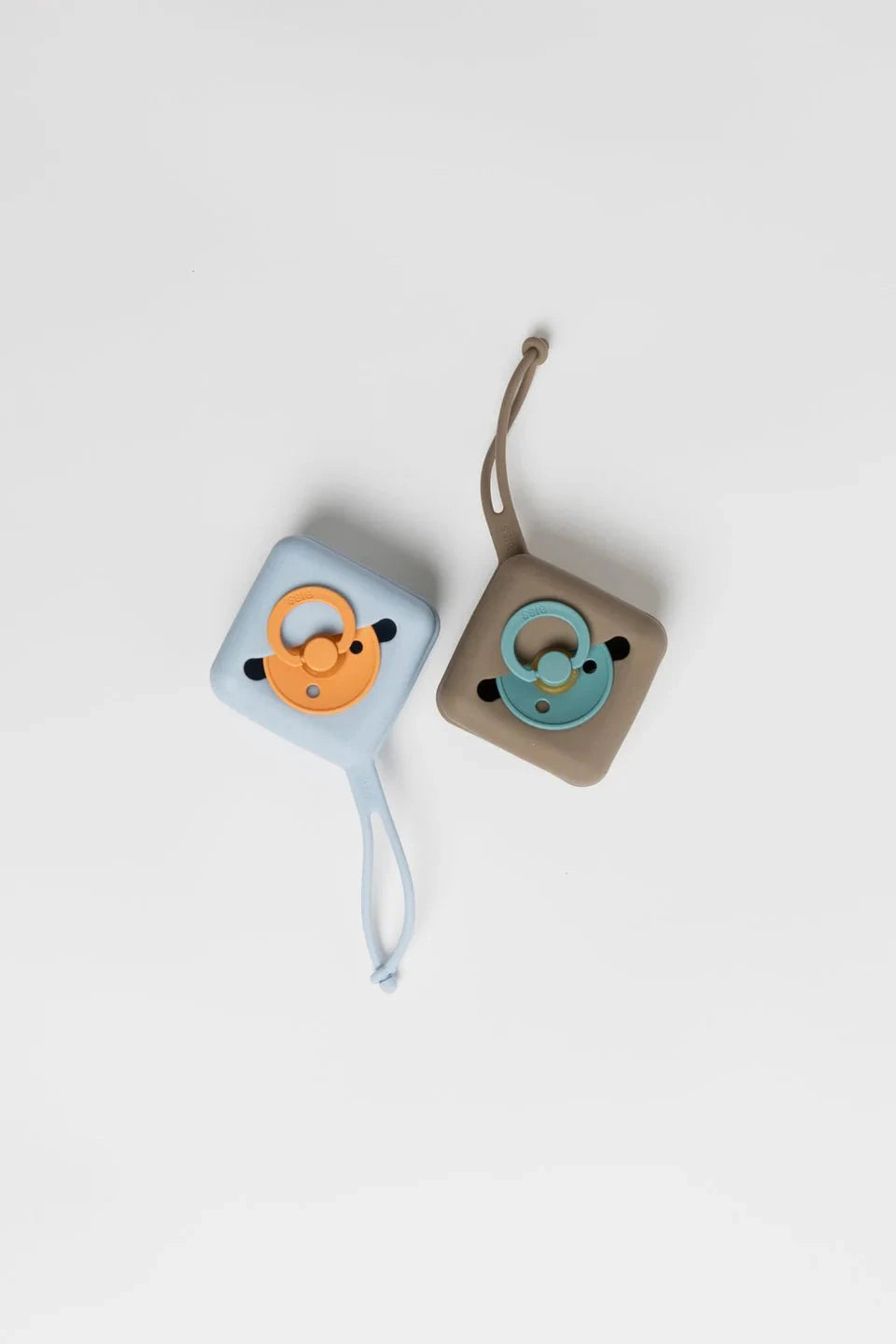 BIBS Dummies - Pacifier Soft Case | Dusty Blue Dummies BIBS Dummies 