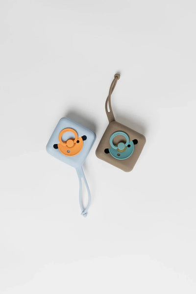 BIBS Dummies - Pacifier Soft Case | Dusty Blue Dummies BIBS Dummies 