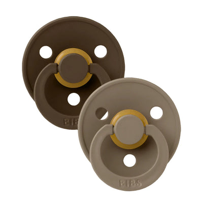 BIBS Dummies - Round 2 Pk Mocha/Dark Oak Dummies BIBS Dummies 