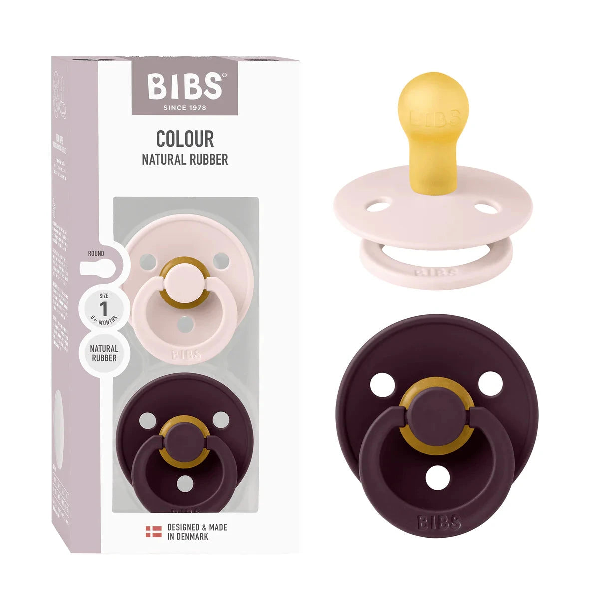 BIBS Dummies - Round Latex | Petal/Plum Dummies BIBS Dummies 
