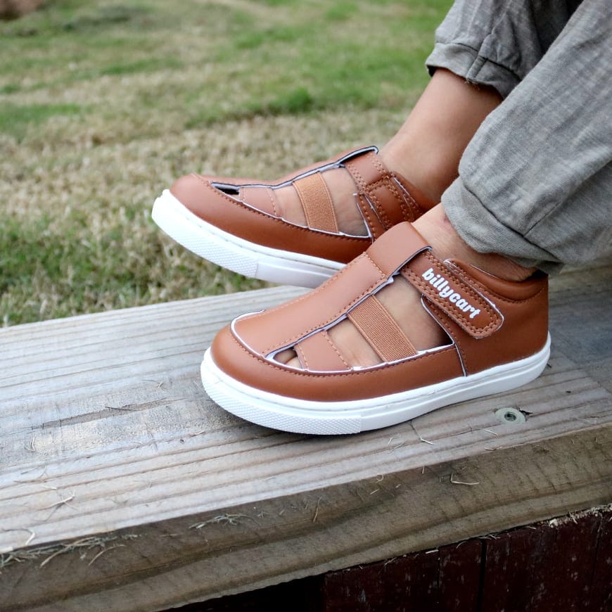 Billycart Kids - Lennie Unisex Sandals | Tan Sandal Billycart Kids 