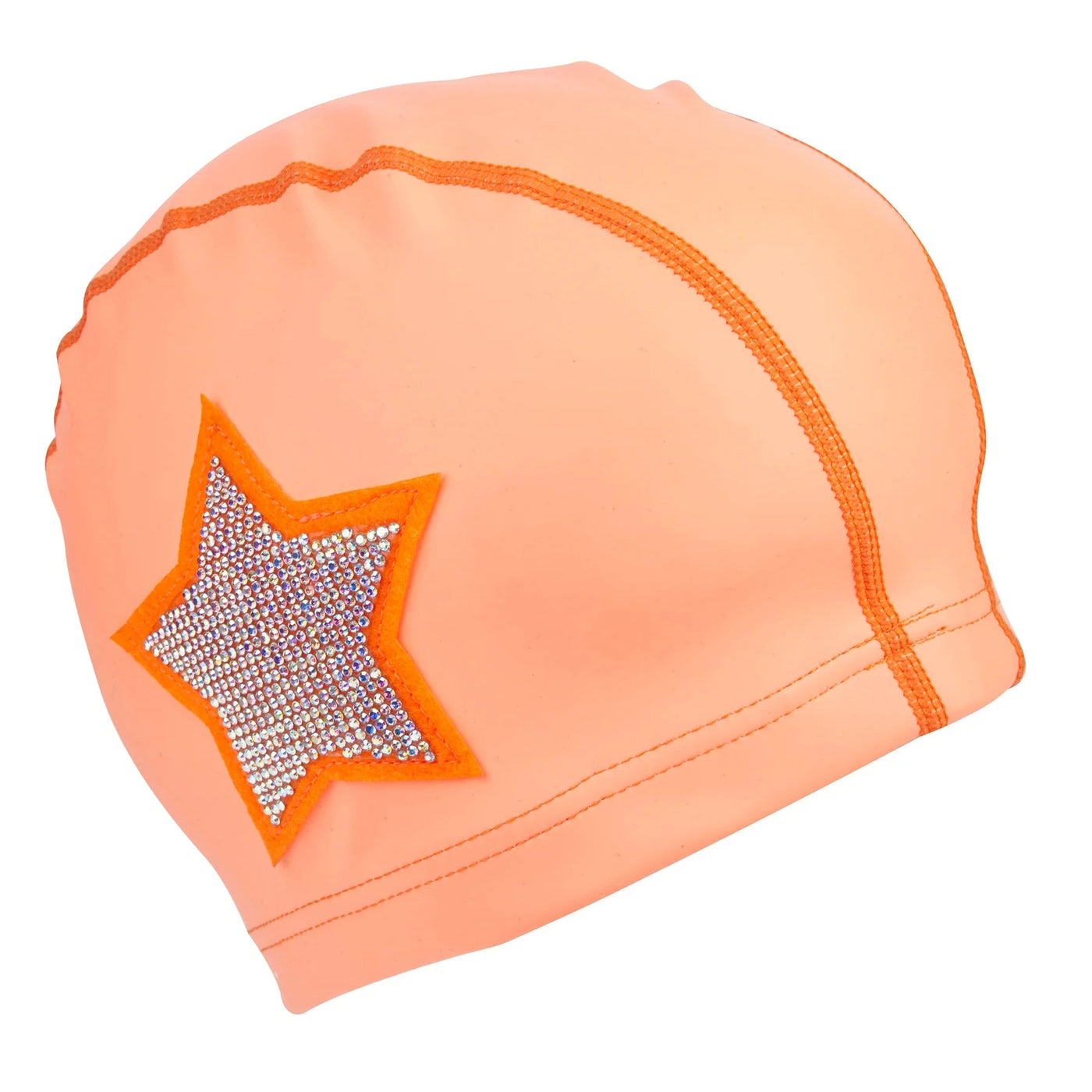 Bling2o - Coral Rhinestone Star Swim Cap Swim Cap Bling2o 