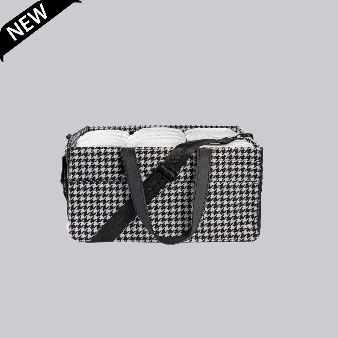 Bunnie Caddie - Houndstooth Black Nappy Bags Bunnie Caddie 