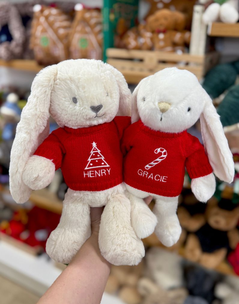 Bunny Christmas Jumper | Candy Cane Jamie Kay 
