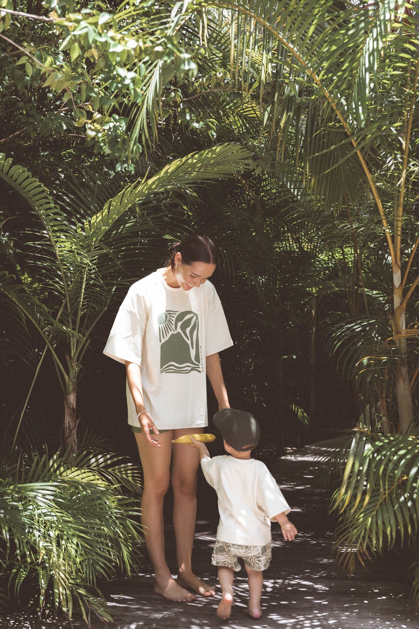 Cinnamon Baby - Adult Big Island Tee | Olive Short Sleeve T-Shirt Cinnamon Baby 