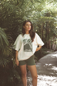 Cinnamon Baby - Adult Big Island Tee | Olive