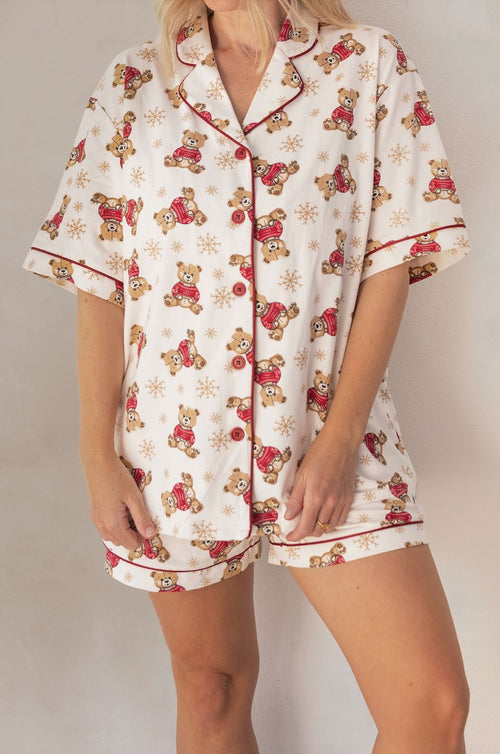Cinnamon Baby - Adult Teddy Short Pyjamas | PREORDER