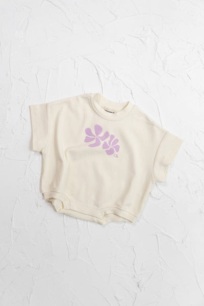 Cinnamon Baby - Big Island T-Shirt Romper | Lilac Romper Cinnamon Baby 