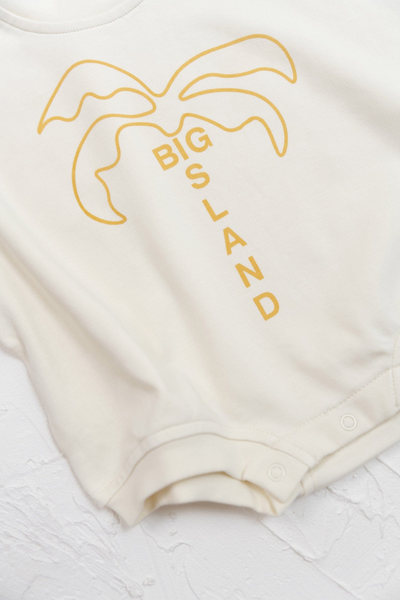 Cinnamon Baby - Big Island T-Shirt Romper | Mustard Romper Cinnamon Baby 