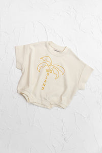 Cinnamon Baby - Big Island T-Shirt Romper | Mustard