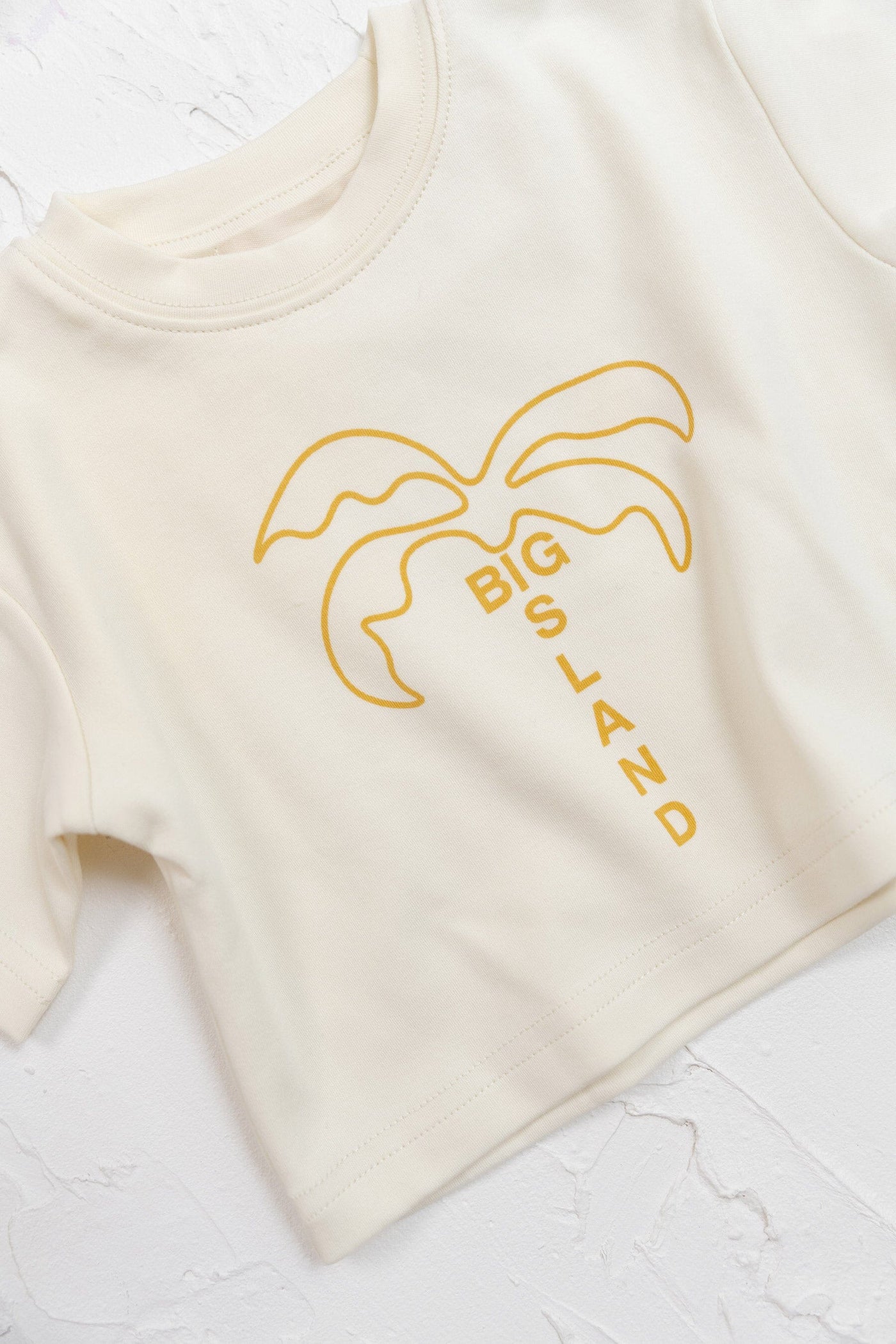 Cinnamon Baby - Big Island Tee | Mustard Short Sleeve T-Shirt Cinnamon Baby 