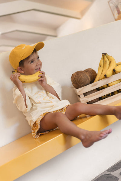 Cinnamon Baby - Big Island Tee | Mustard Short Sleeve T-Shirt Cinnamon Baby 