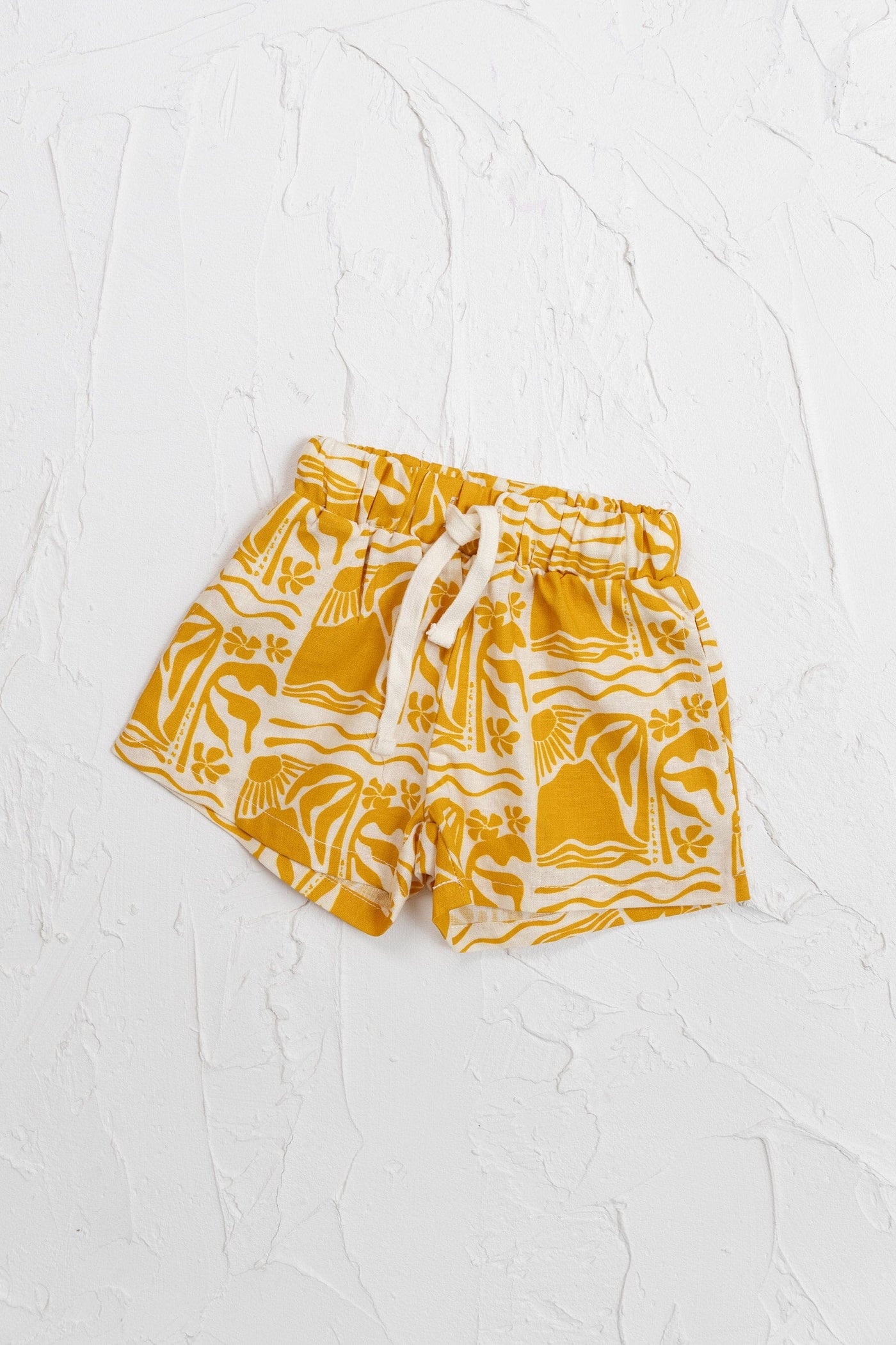 Cinnamon Baby - Linen Shorts | Mustard Shorts Cinnamon Baby 