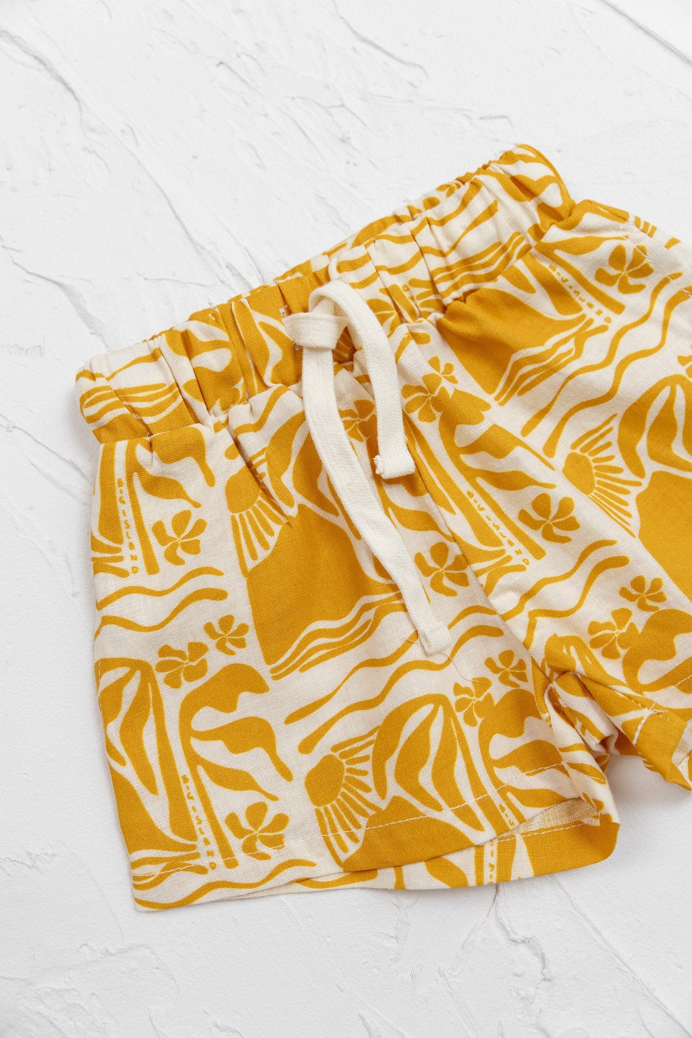 Cinnamon Baby - Linen Shorts | Mustard Shorts Cinnamon Baby 