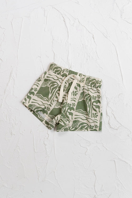 Cinnamon Baby - Linen Shorts | Olive