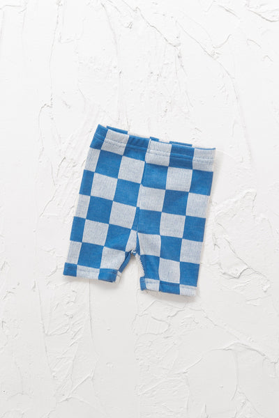 Cinnamon Baby - Ocean Check Bike Shorts Bike Shorts Cinnamon Baby 