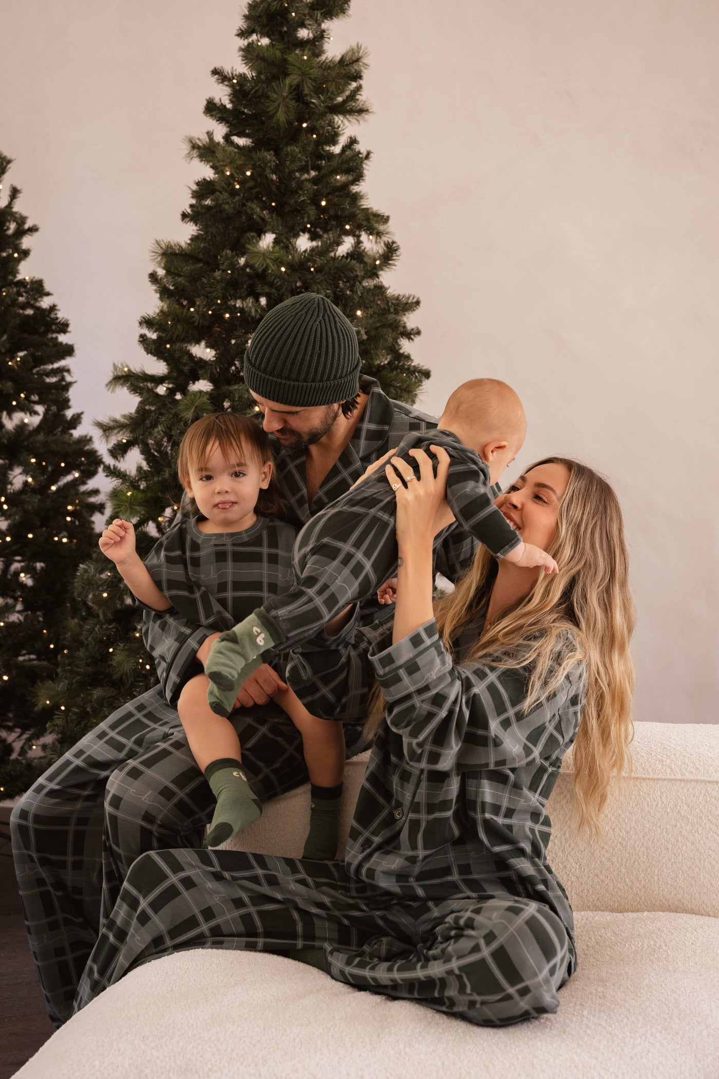 Cinnamon Baby - Plaid T-Shirt Romper | Green - PREORDER Romper Cinnamon Baby 