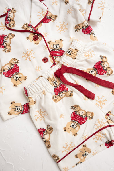 Cinnamon Baby - Teddy Short Pyjamas - PREORDER Short Sleeve Pyjamas Cinnamon Baby 