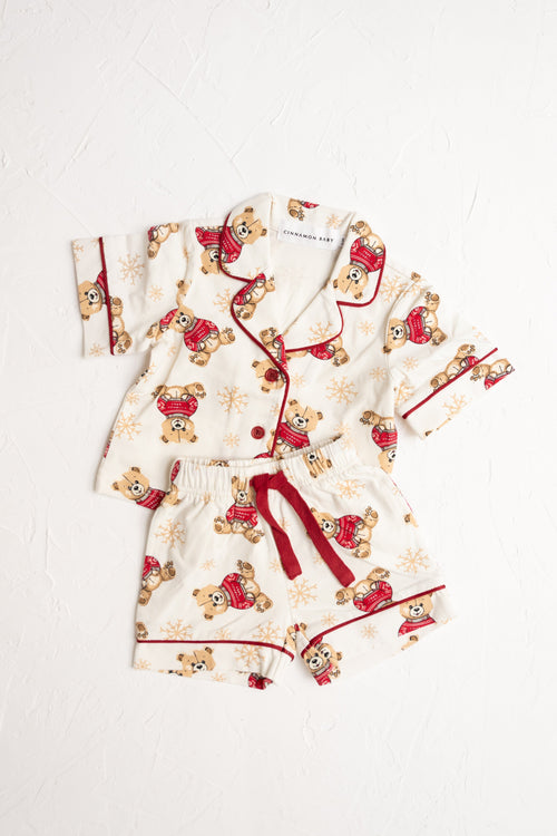 Cinnamon Baby - Teddy Short Pyjamas - PREORDER