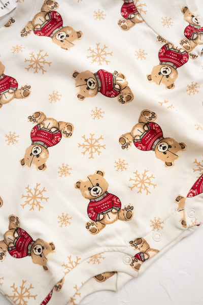 Cinnamon Baby - Teddy T-Shirt Romper - PREORDER Romper Cinnamon Baby 