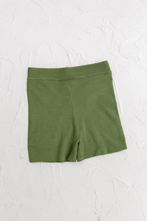 Cinnamon Baby - Womens Knit Bike Shorts | Olive