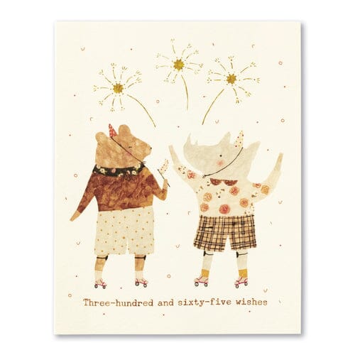 Compendium - Birthday Card | Three-Hundred and Sixty-Five Wishes Greeting Card Compendium 