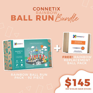 Connetix - Rainbow Ball Run Bundle