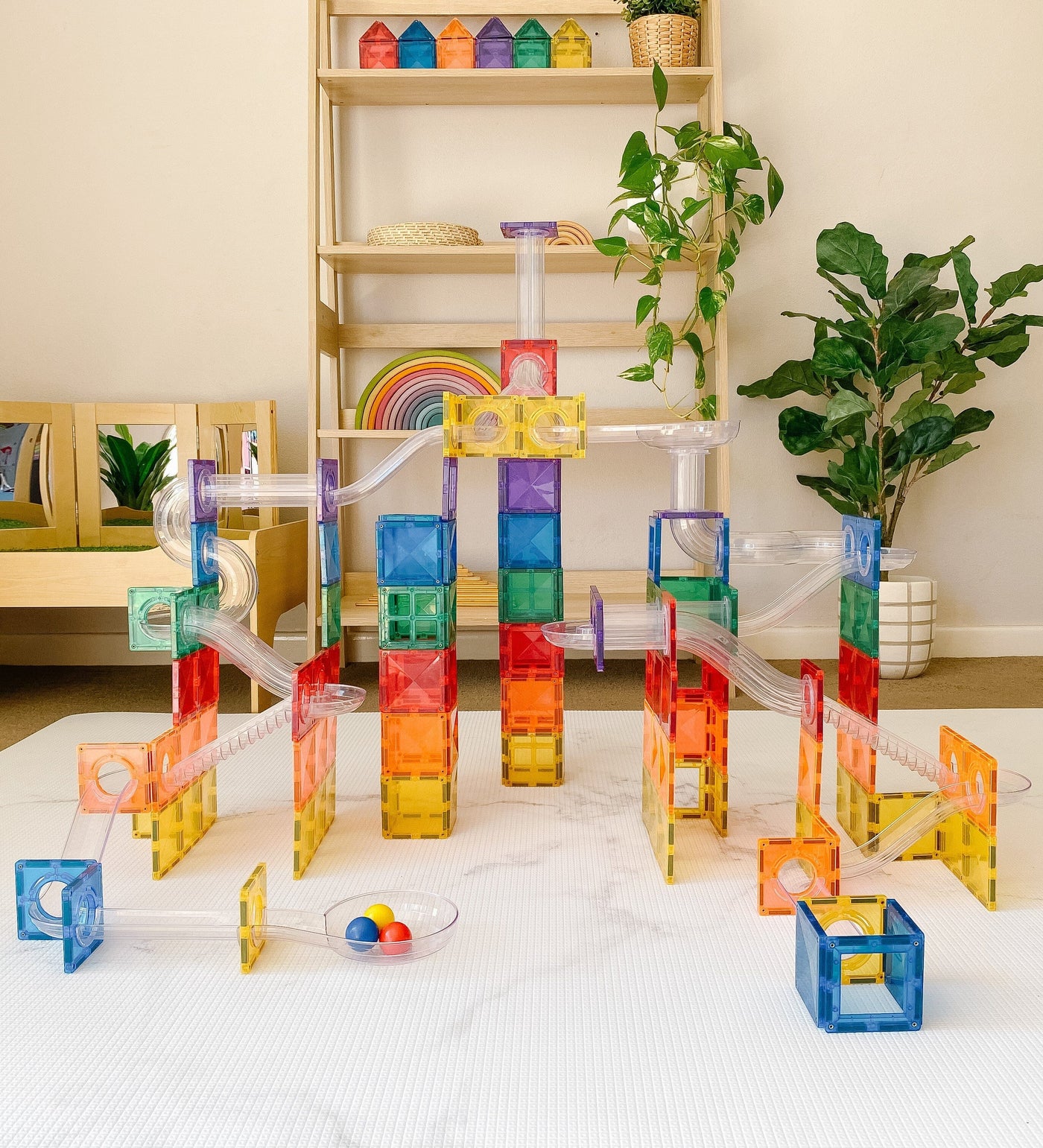 Connetix - Rainbow Ball Run Bundle Cherrie Baby Boutique 