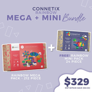 Connetix - Rainbow Mega + Mini Bundle