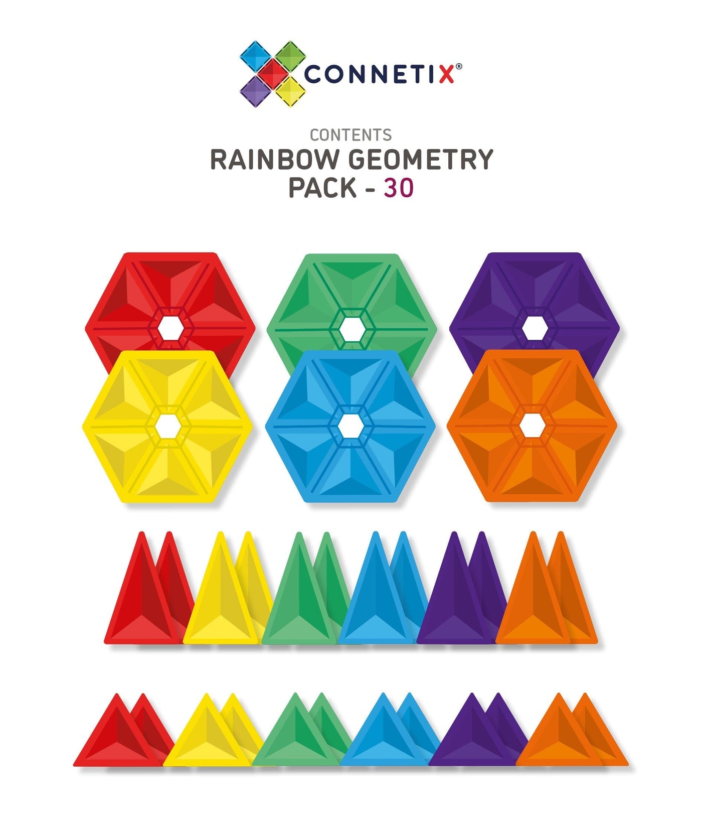 Connetix - Rainbow Shapes Bundle Bundle Connetix 